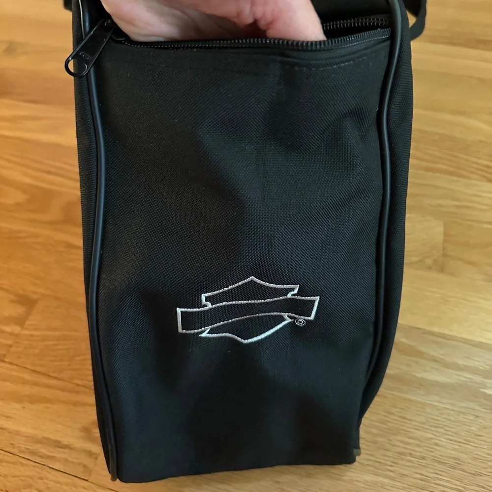NWOT Harley Davidson Black Touring Travel Bag Canvas Duffle Bag